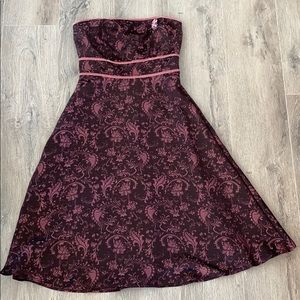 Strapless cocktail dress